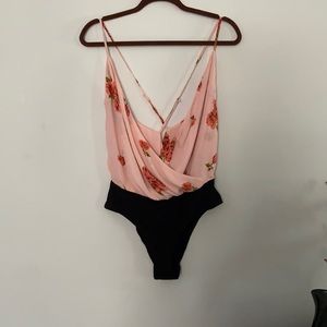 Reformation Pink Floral Bodysuit